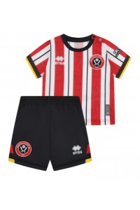 Sheffield United Babytruitje Thuis tenue Kind 2024-25 Korte Mouw (+ Korte broeken)